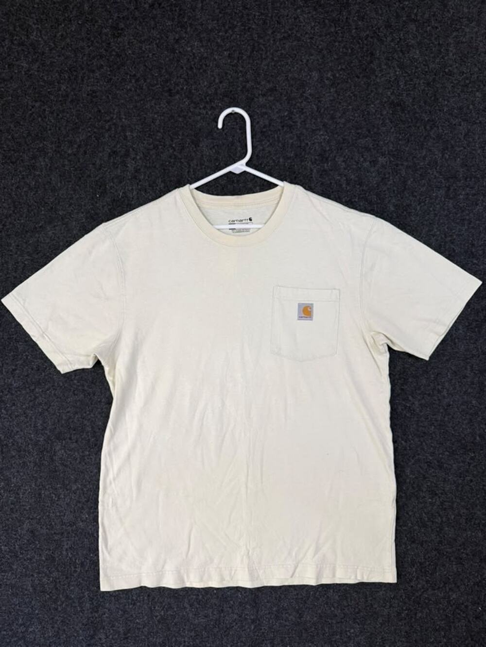 Carhartt Loose Fit Pocket T-Shirt Men's Medium White Short Sleeve Workwear